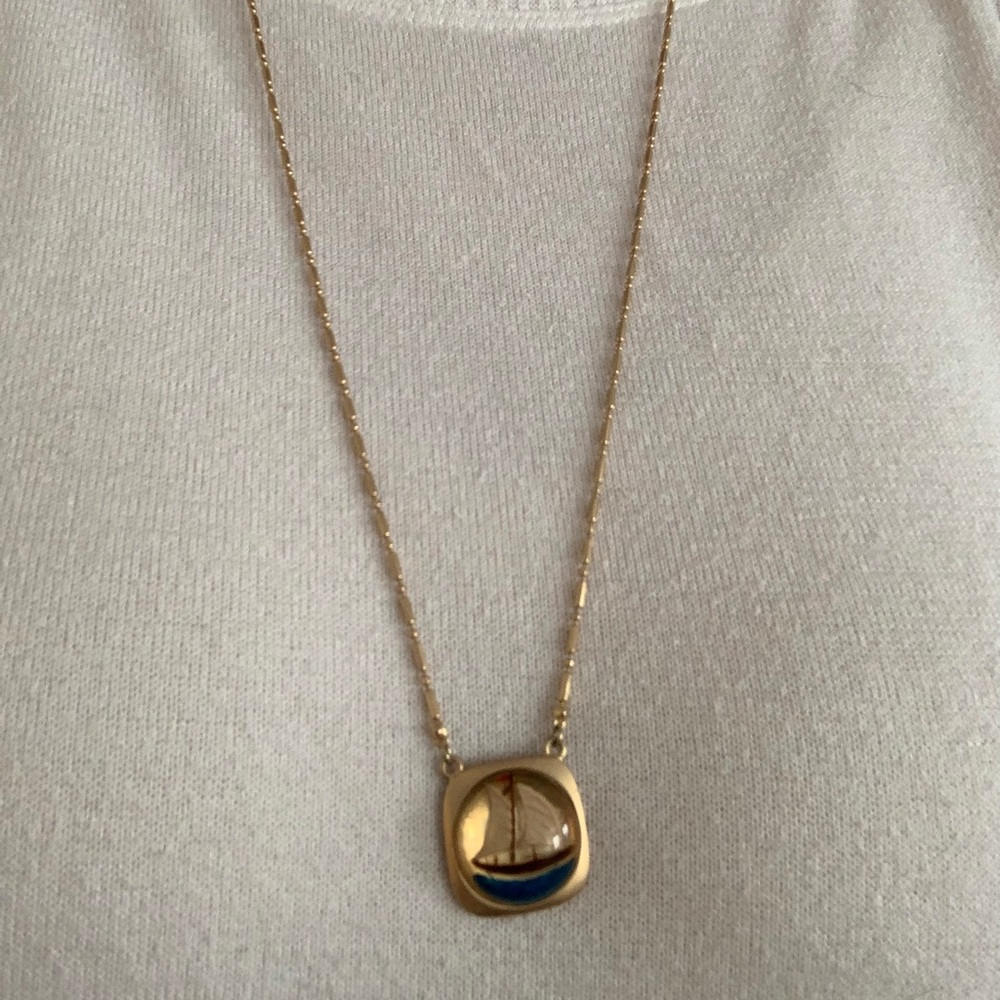 J.Crew Rare Nautical Boat Pendant Necklace